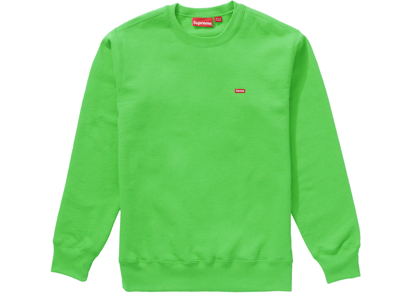 Supreme Small Box Crewneck Bright Green