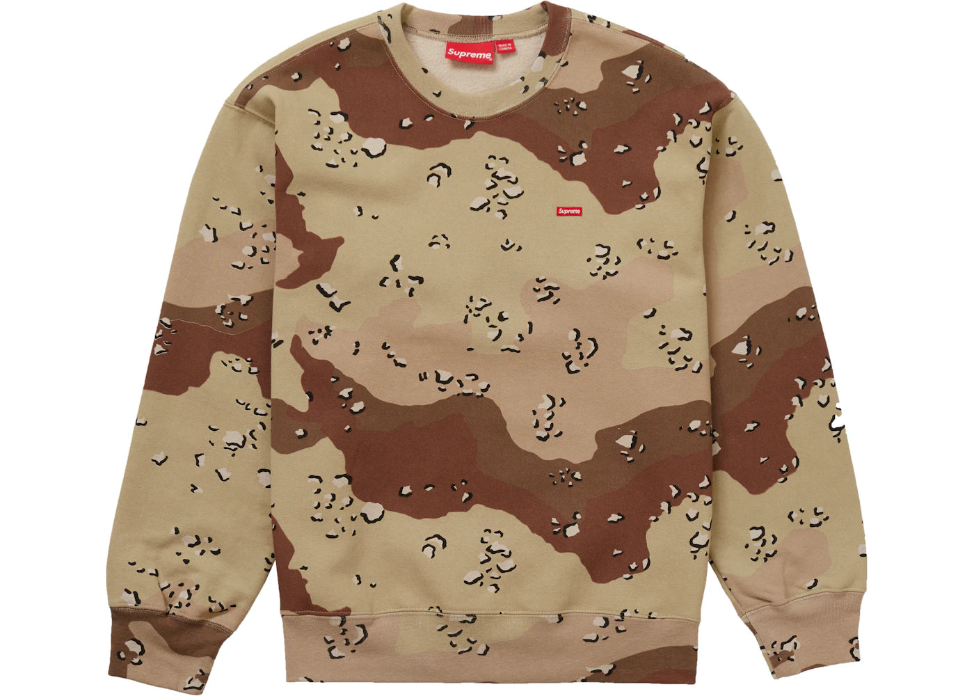Supreme Small Box Crewneck (FW20) Chocolate Chip Camo
