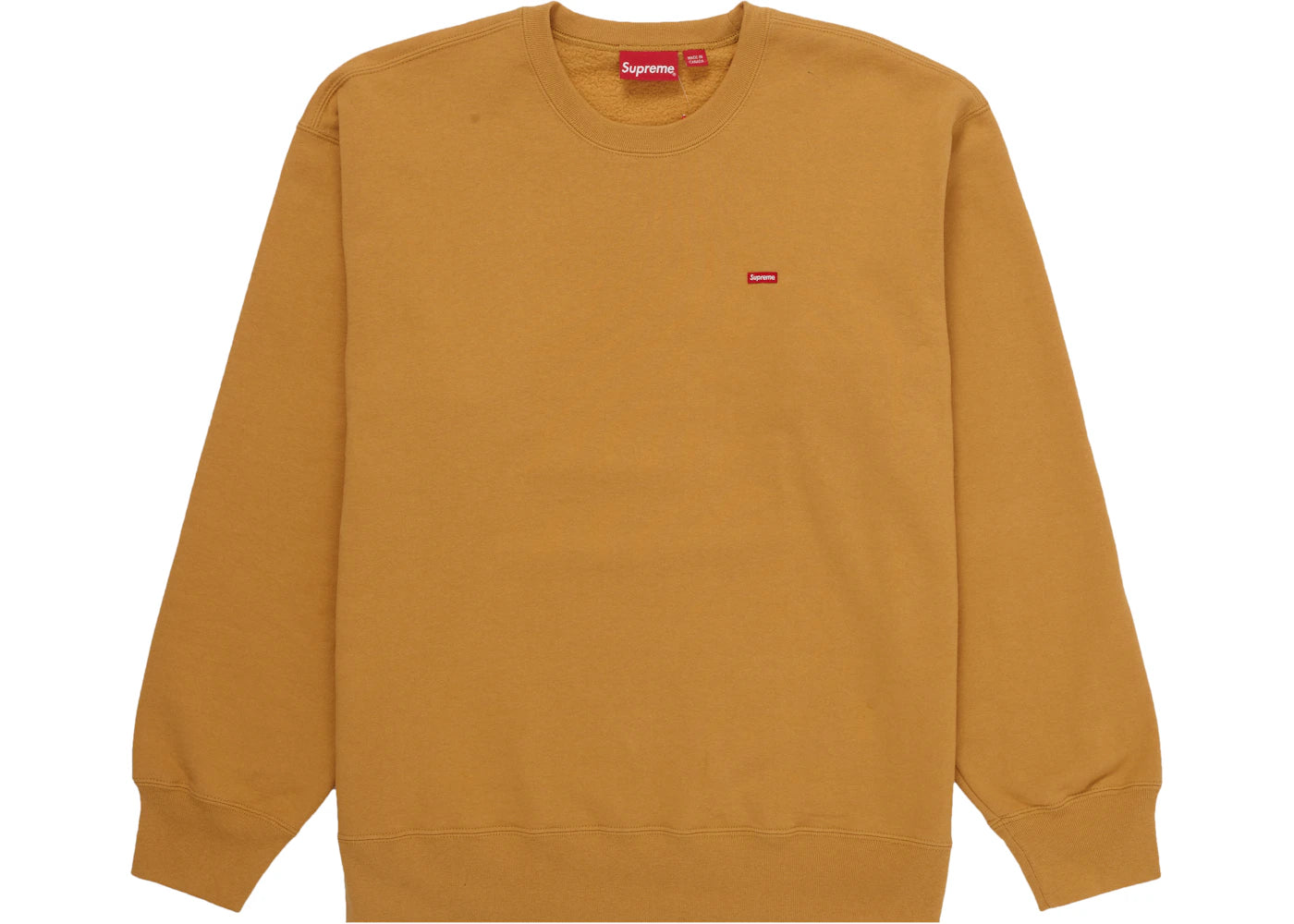 Supreme Small Box Crewneck (FW21) Light Mustard