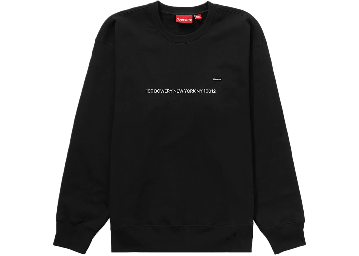 Supreme Small Box Crewneck (New York Shop Exclusive) Black