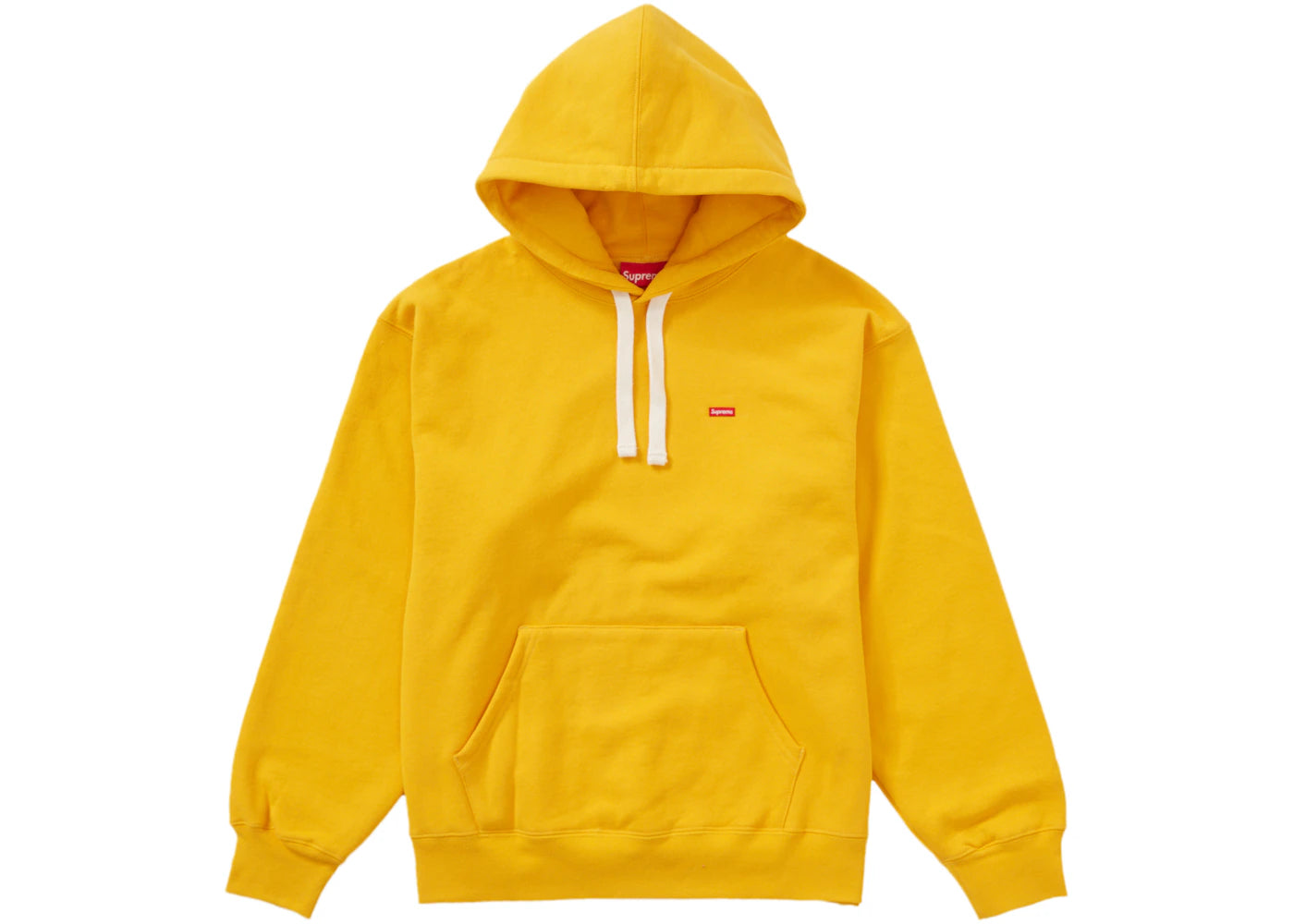Supreme Small Box Drawcord Hooded Sweatshirt Bright Gold