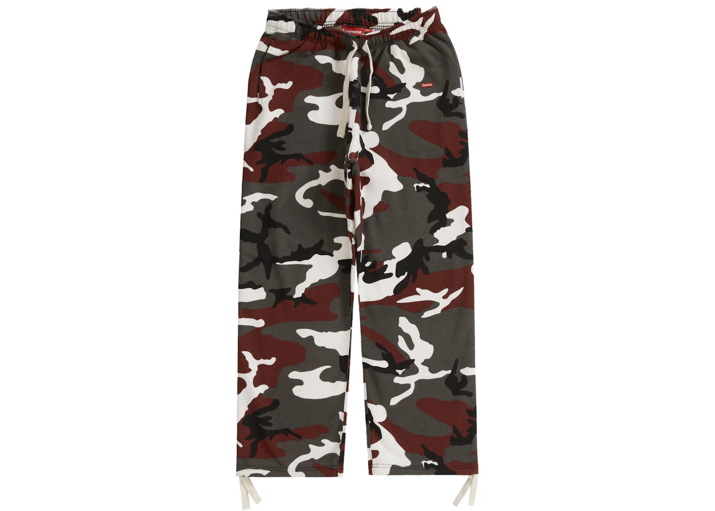 Supreme Small Box Drawcord Sweatpant Red Camo