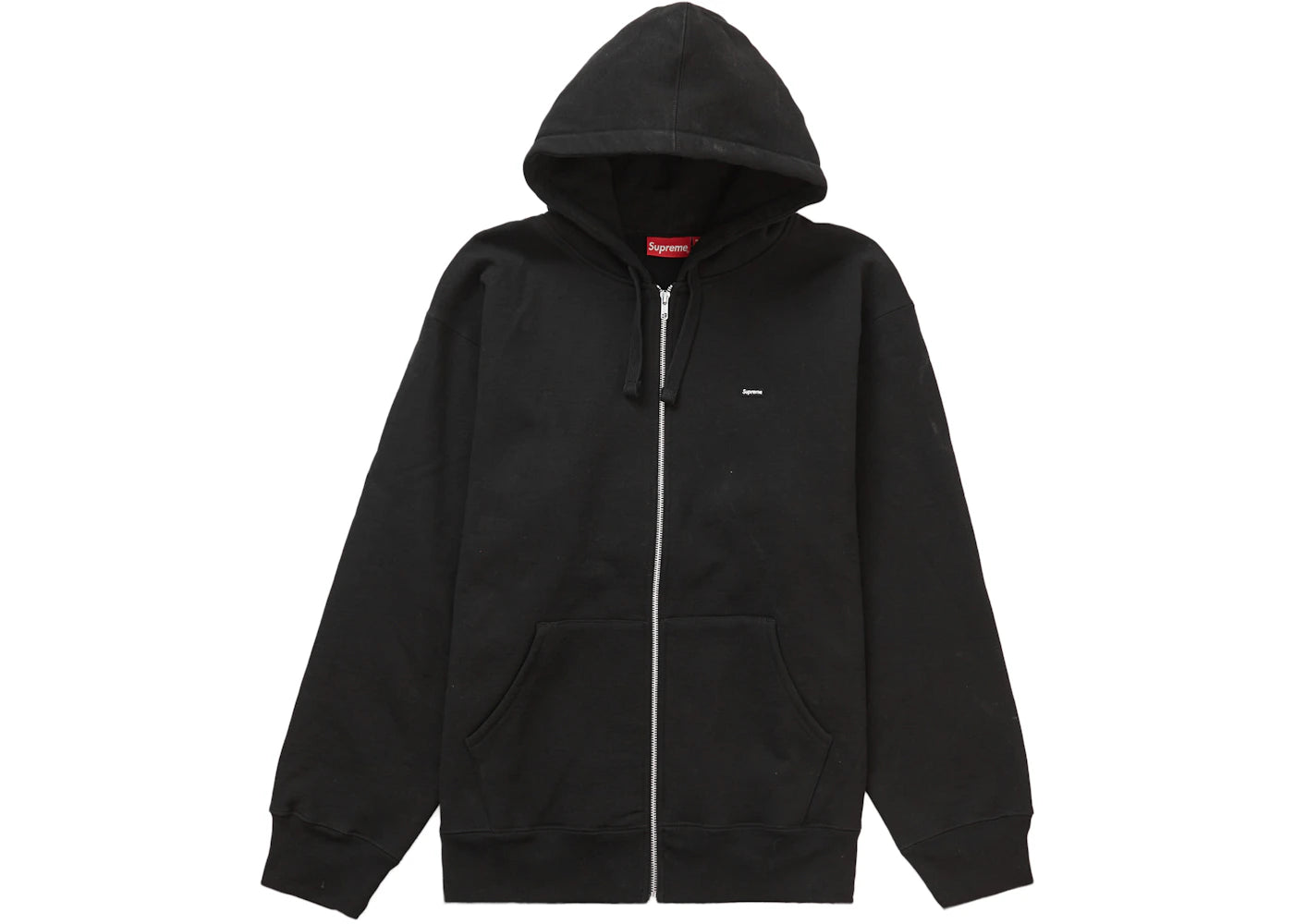 Supreme Small Box Drawcord Zip Up Hooded Sweatshirt Black