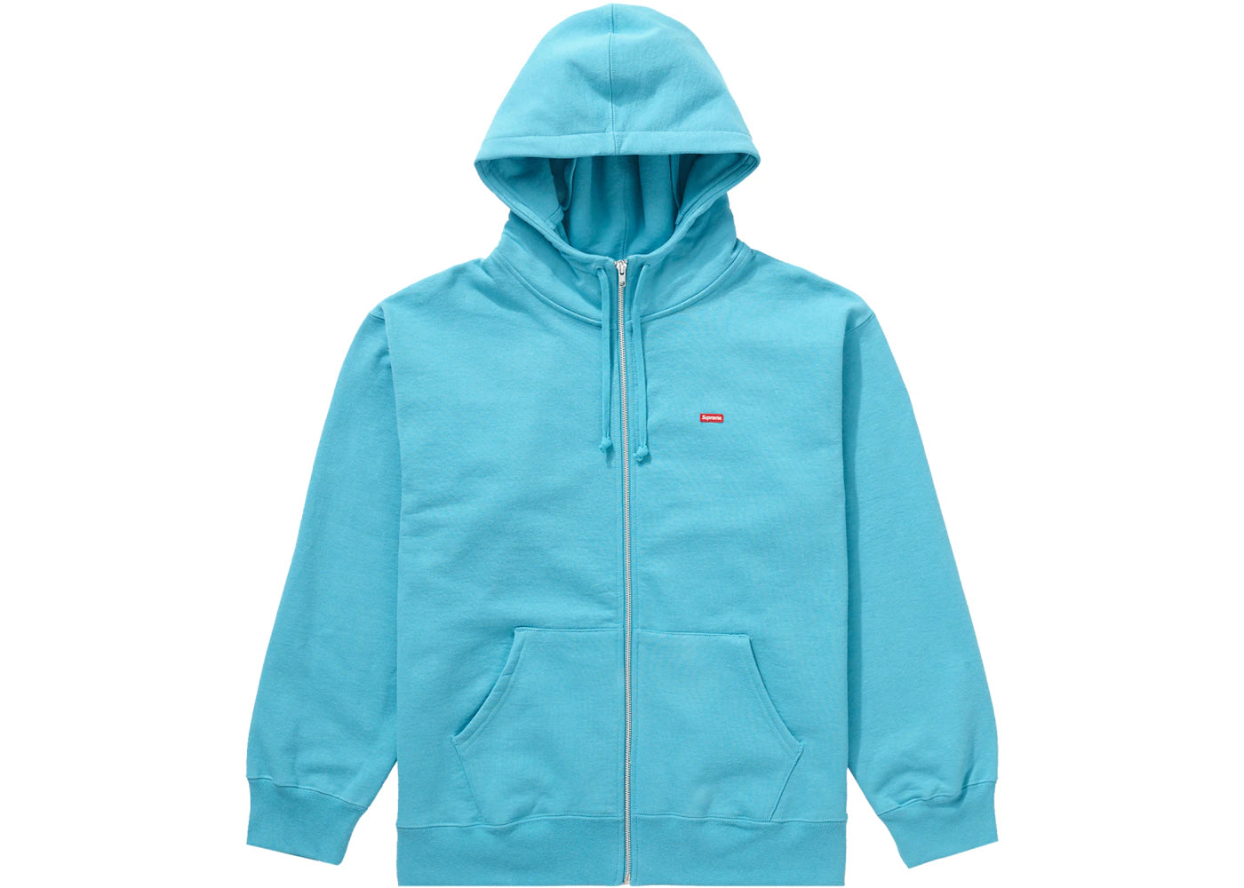 Supreme Small Box Facemask Zip Up Hooded Sweatshirt (FW21) Cyan