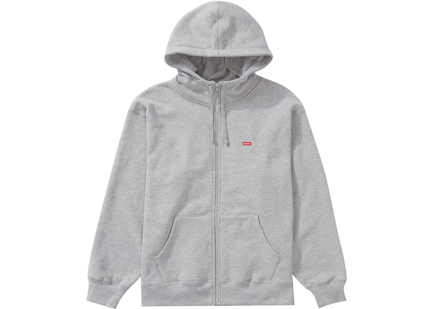 Supreme Small Box Facemask Zip Up Hooded Sweatshirt (FW21) Heather Grey