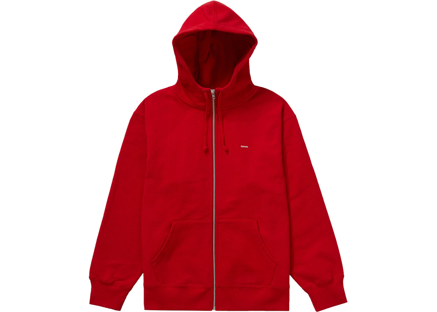 Supreme Small Box Facemask Zip Up Hooded Sweatshirt Red