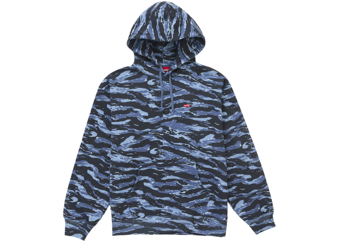 Supreme Small Box Hooded Sweatshirt (FW24) Blue Tiger Camo