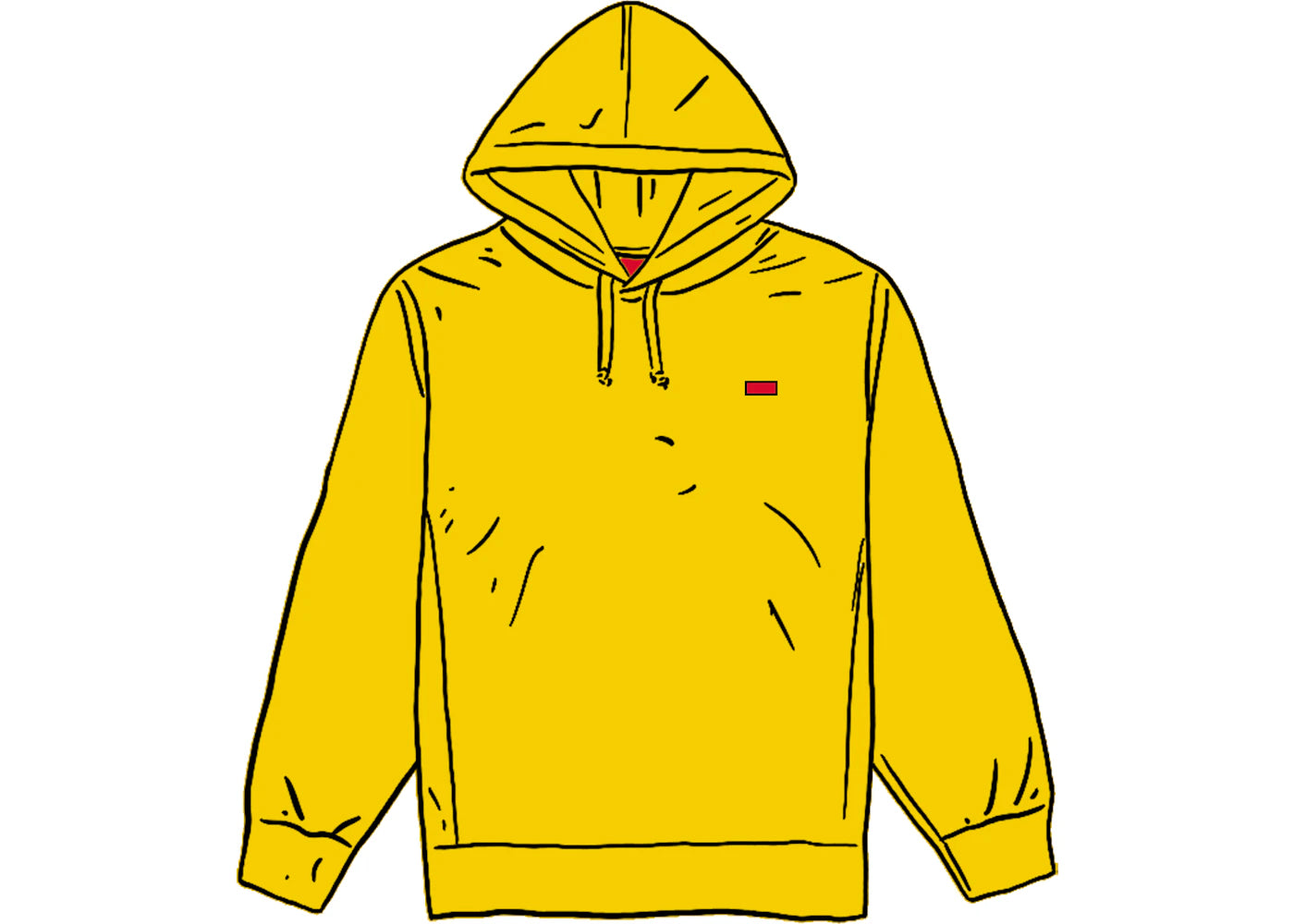 Supreme Small Box Hooded Sweatshirt Lemon