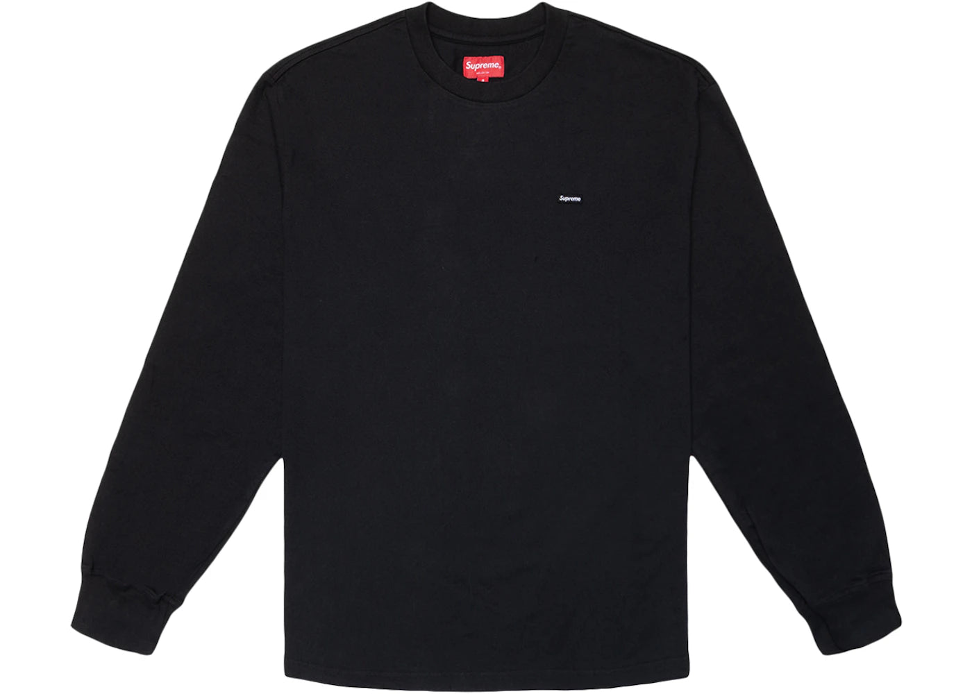 Supreme Small Box L/S Tee Black