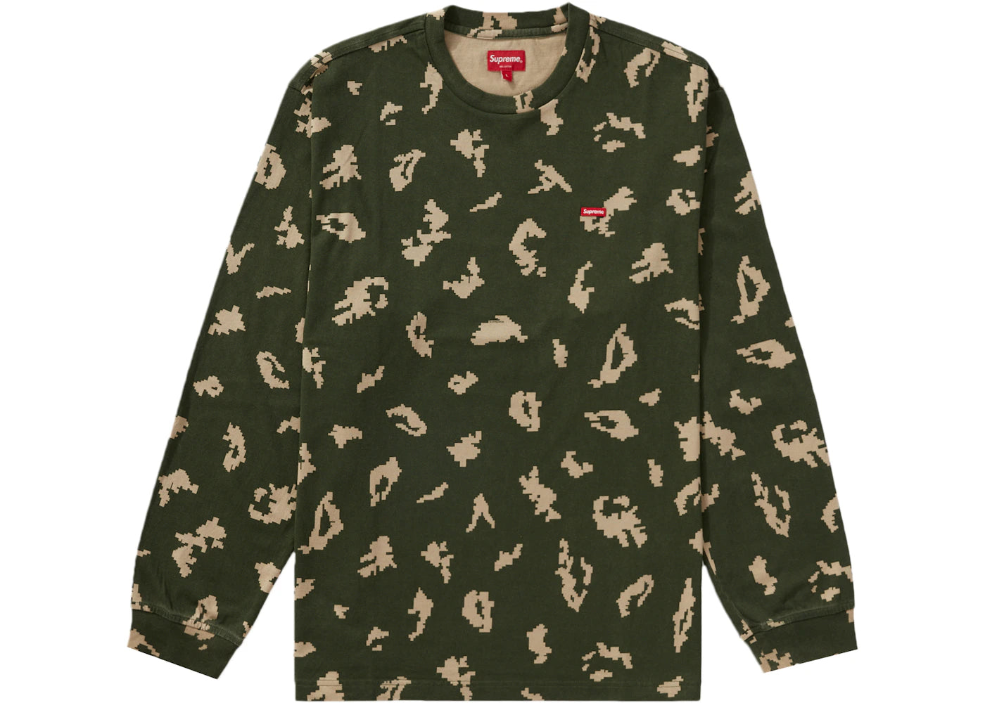 Supreme Small Box L/S Tee (FW21) Olive Russian Camo