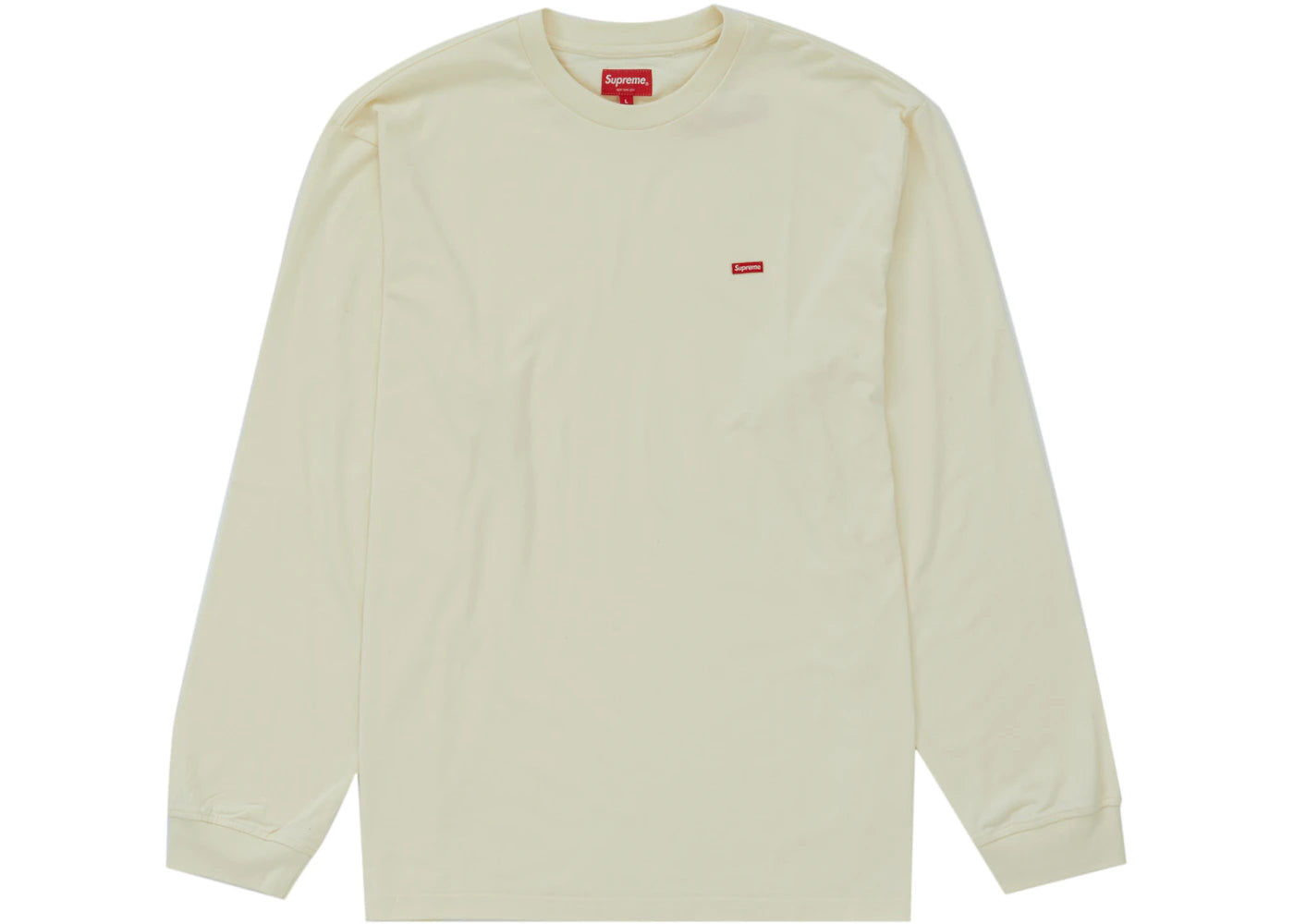 Supreme Small Box L/S Tee (FW22) Natural