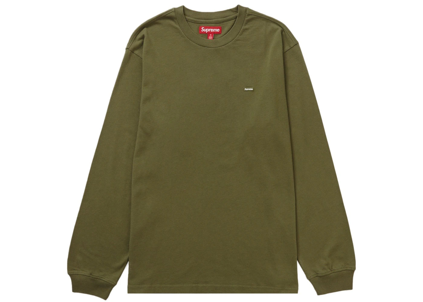 Supreme Small Box L/S Tee Light Olive