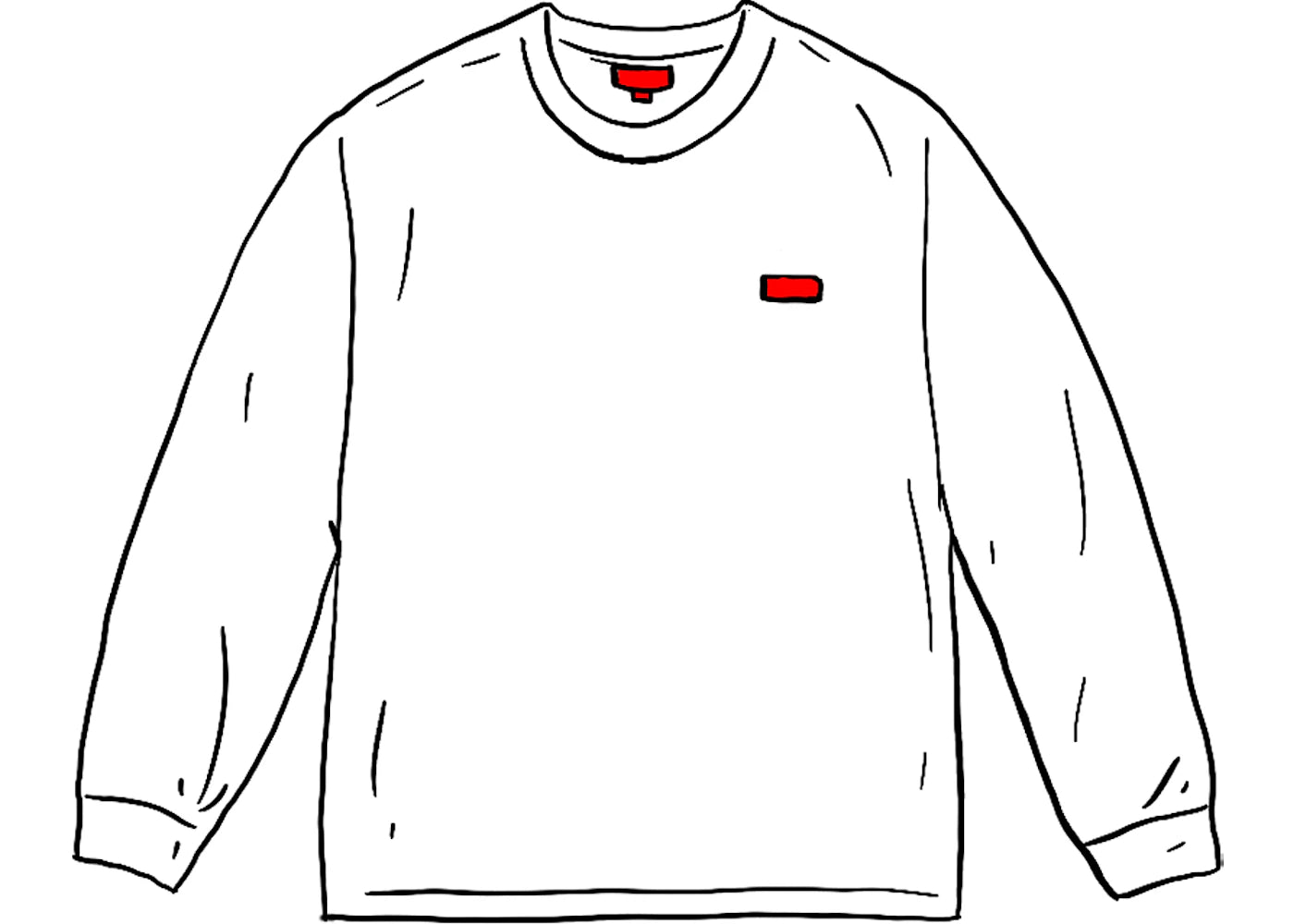 Supreme Small Box L/S Tee (SS21) White