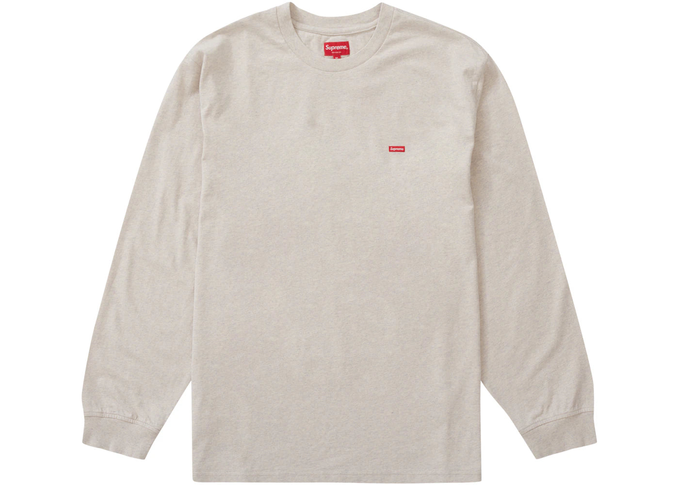 Supreme Small Box L/S Tee (SS23) Oatmeal