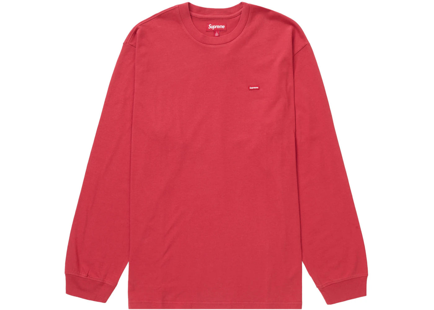 Supreme Small Box L/S Tee (SS24) Washed Red