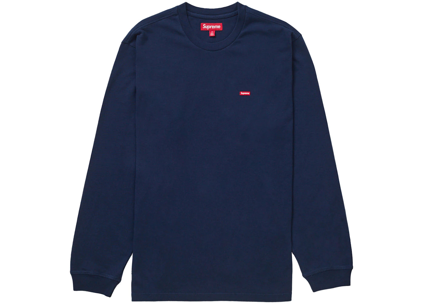 Supreme Small Box L/S Tee (SS24) Navy