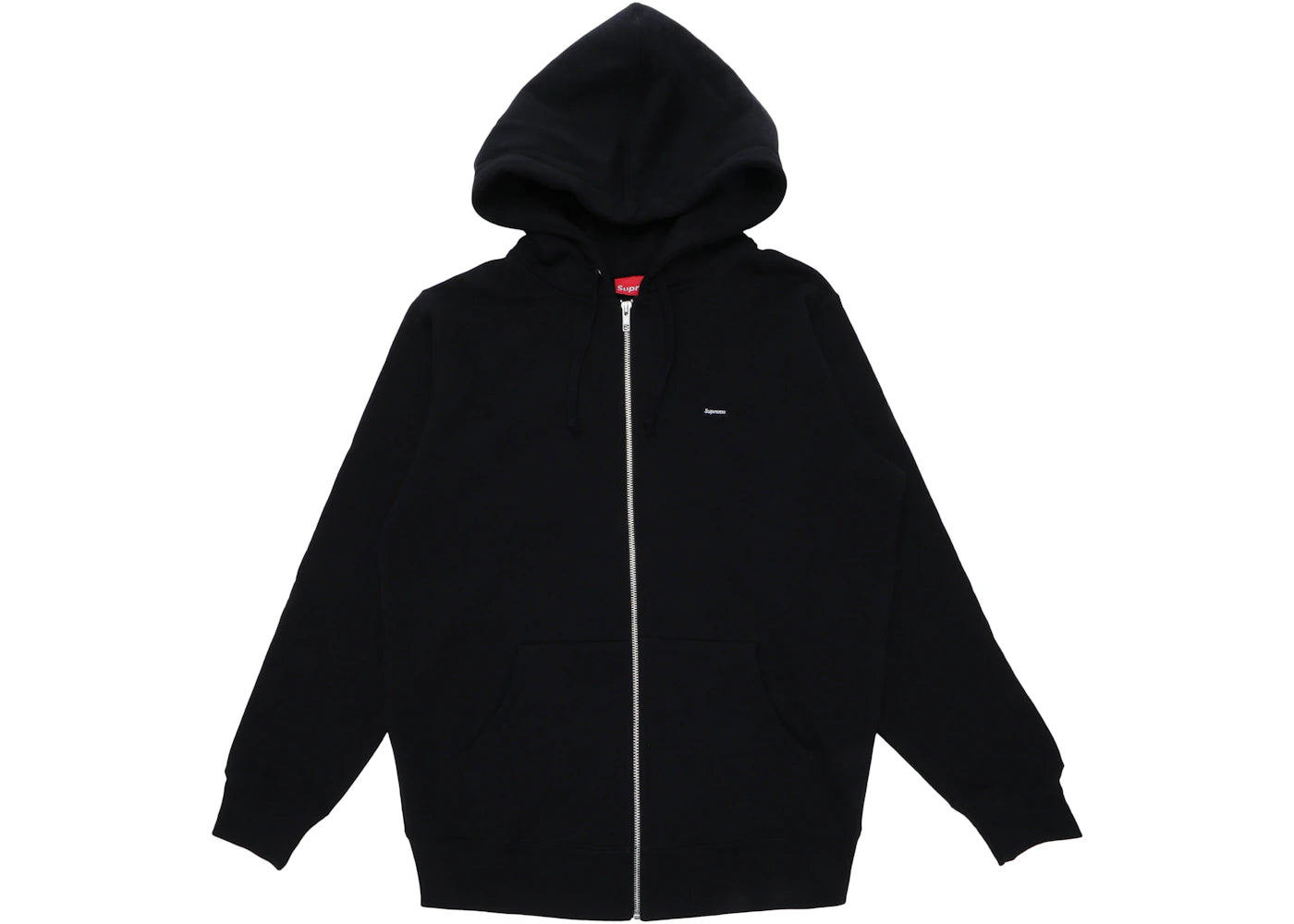 Supreme Small Box Logo Zip Up Hooded Sweatshirt Black