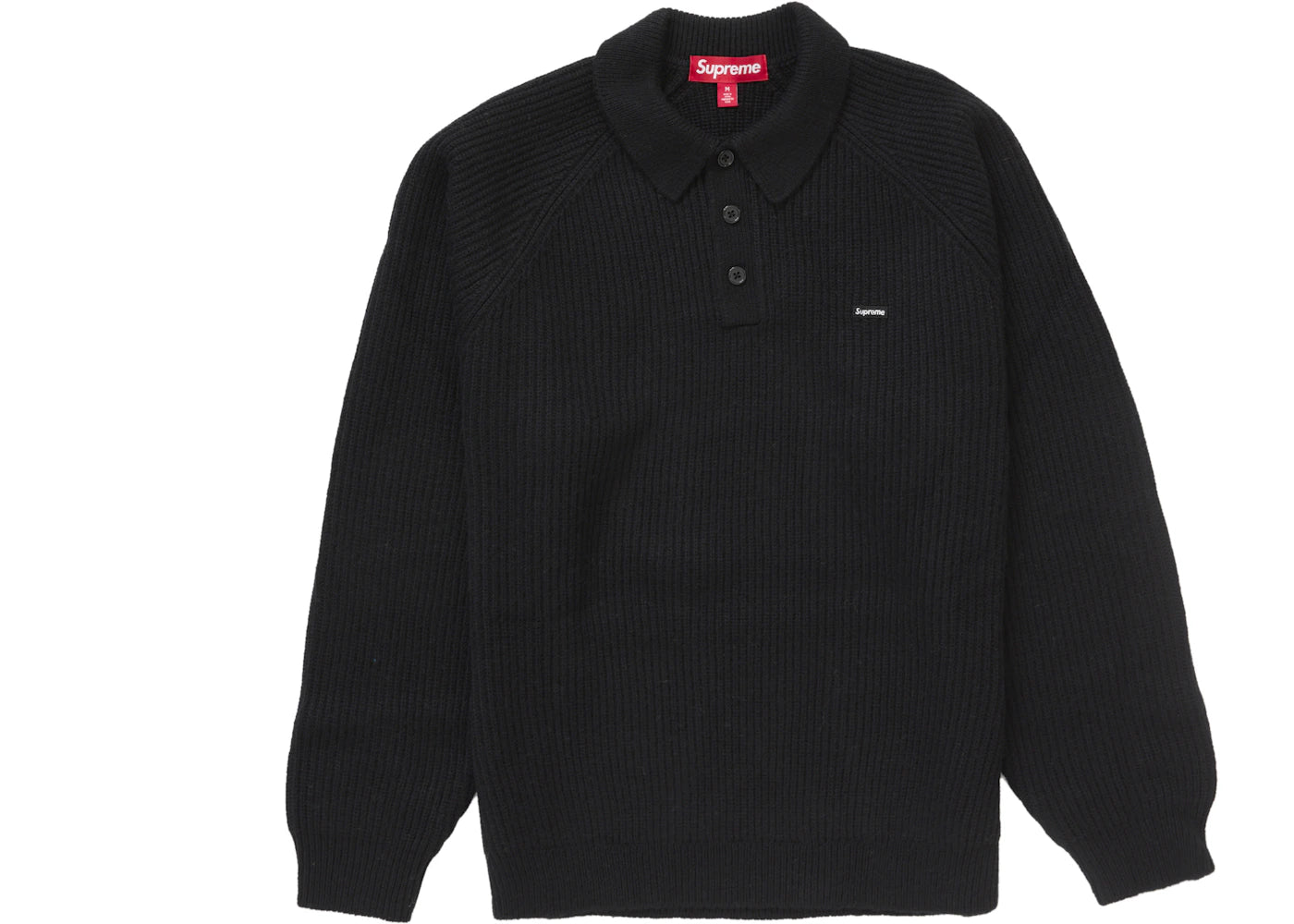Supreme Small Box Polo Sweater (FW24) Black