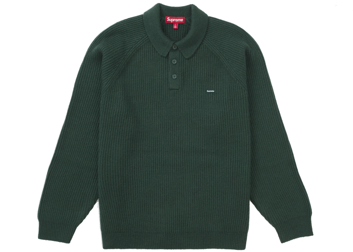 Supreme Small Box Polo Sweater (FW24) Green