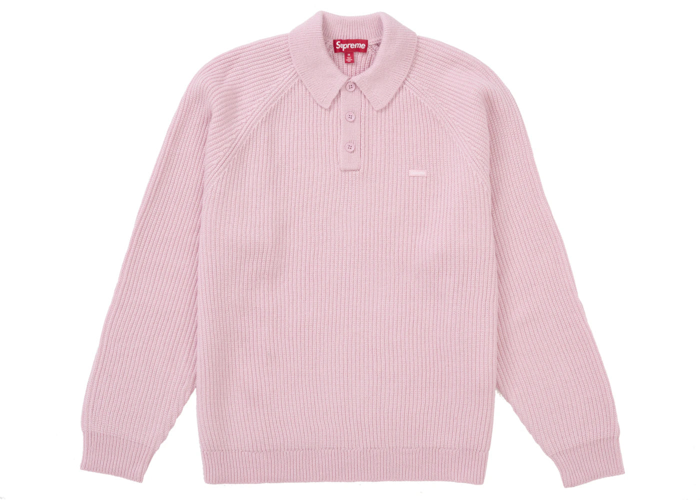 Supreme Small Box Polo Sweater (FW24) Pink