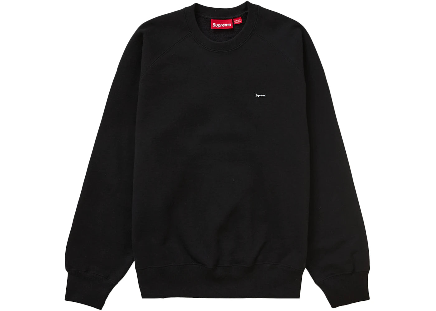 Supreme Small Box Raglan Crewneck Black