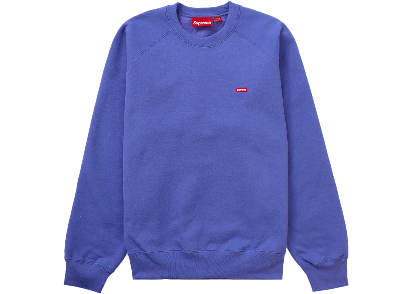 Supreme Small Box Raglan Crewneck Violet