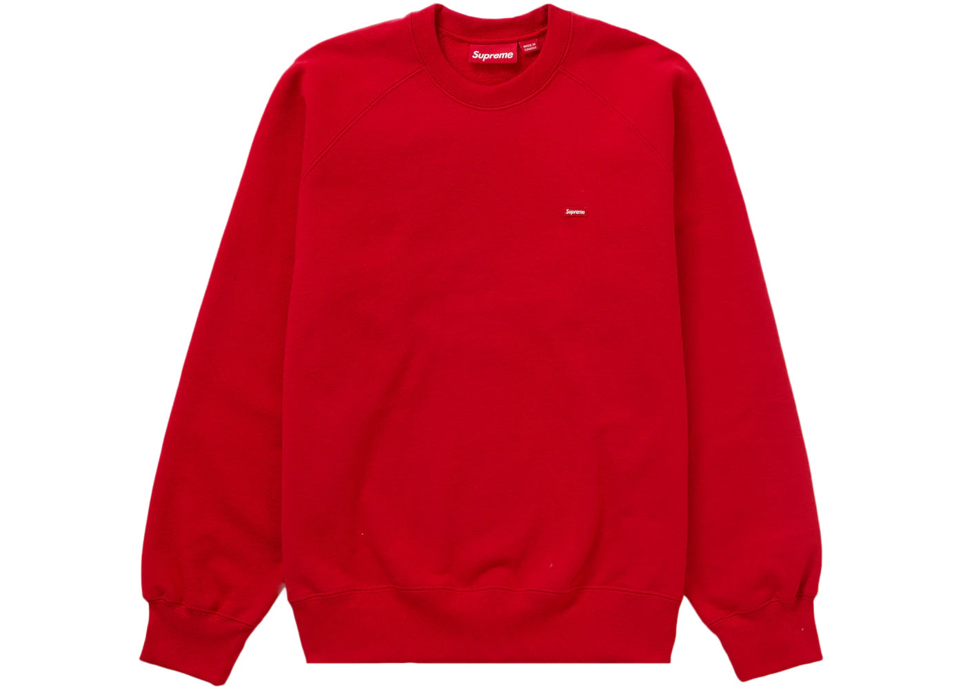 Supreme Small Box Raglan Crewneck Red