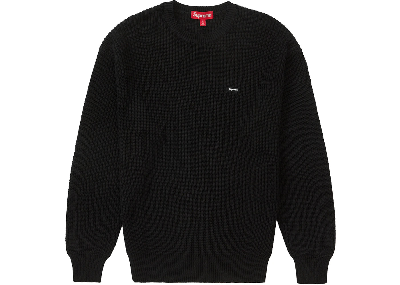 Supreme Small Box Ribbed Sweater Black