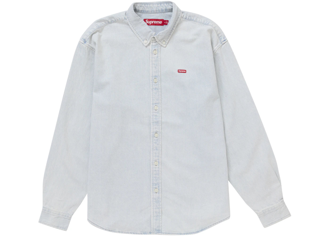 Supreme Small Box Shirt (FW24) Washed Denim