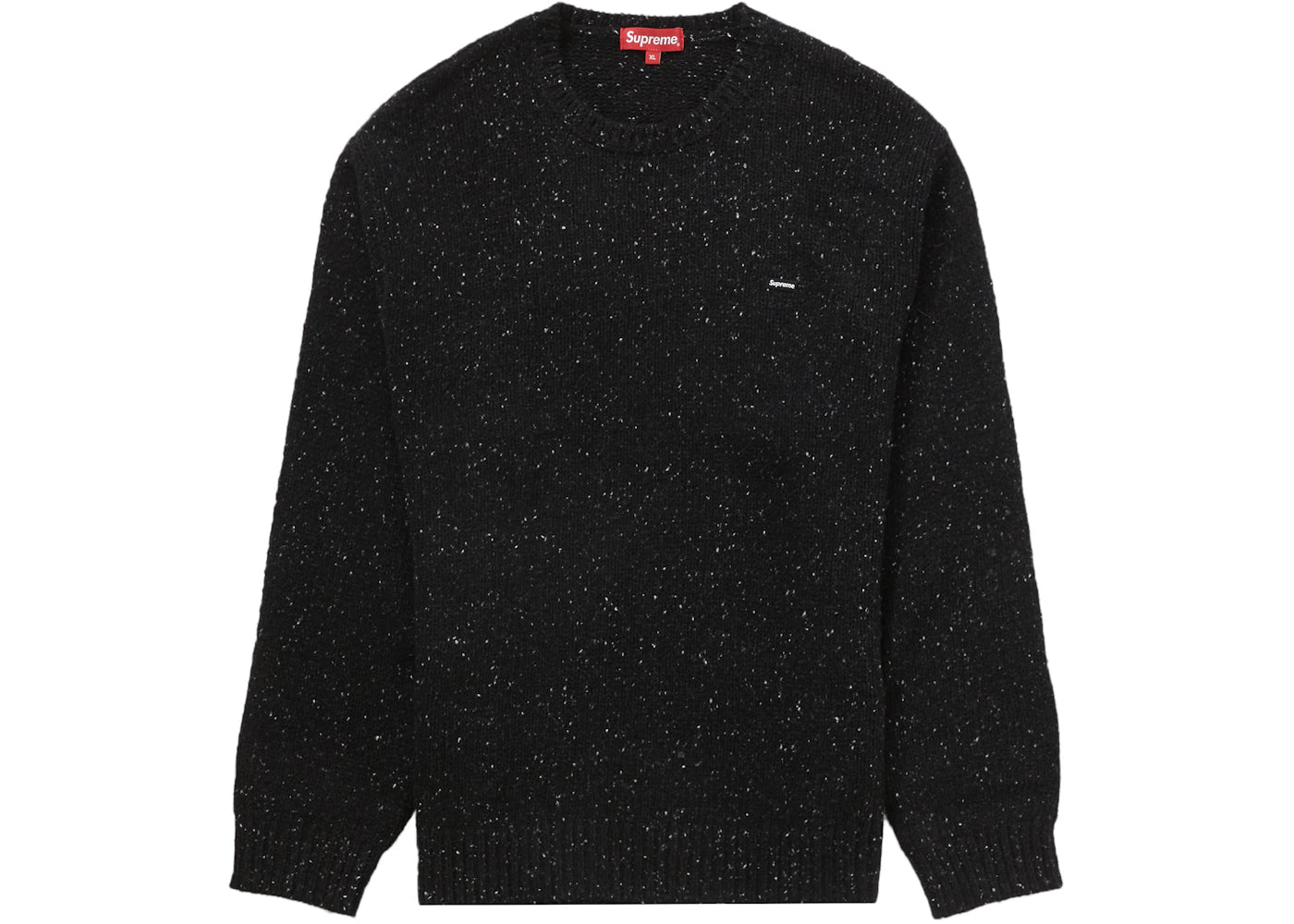 Supreme Small Box Speckle Sweater Black