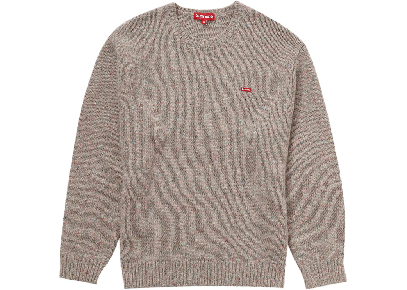 Supreme Small Box Speckle Sweater Heather Multicolor