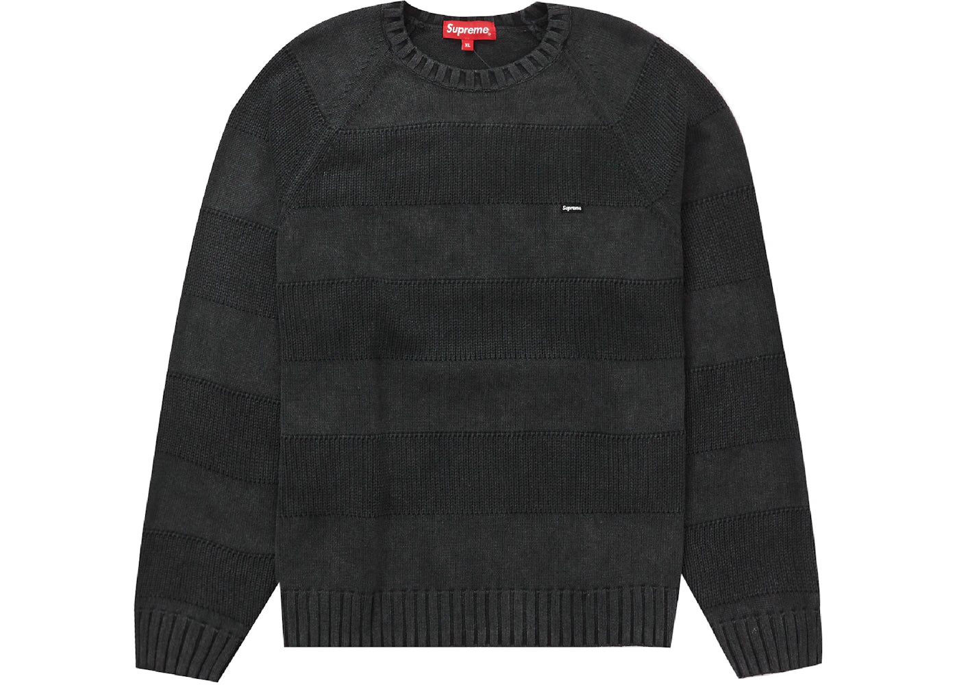 Supreme Small Box Stripe Sweater Black