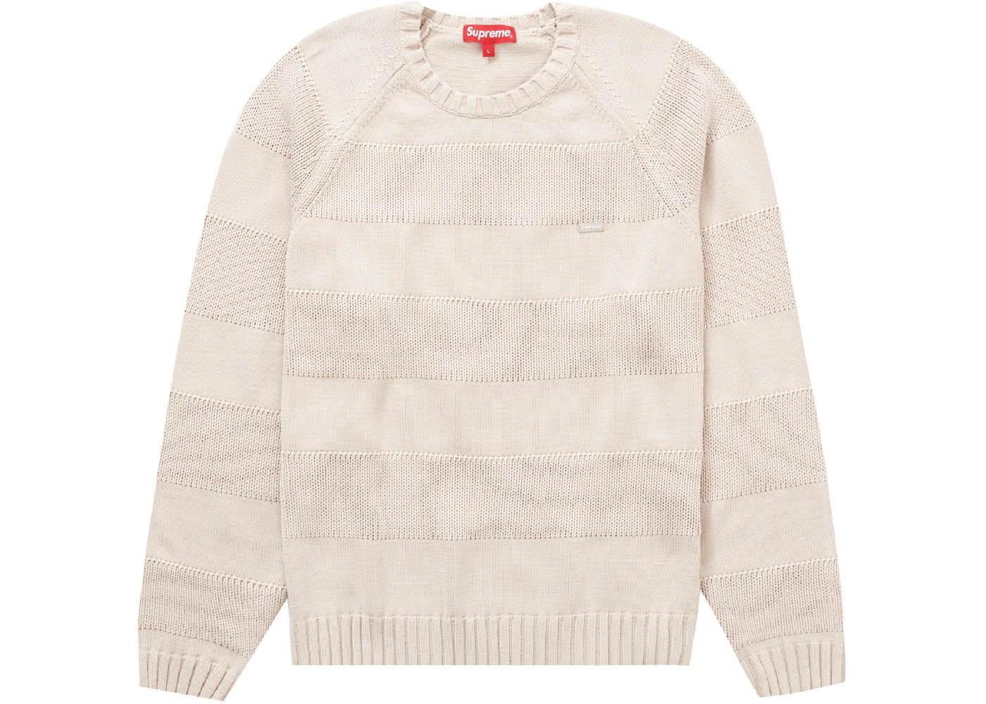 Supreme Small Box Stripe Sweater Stone