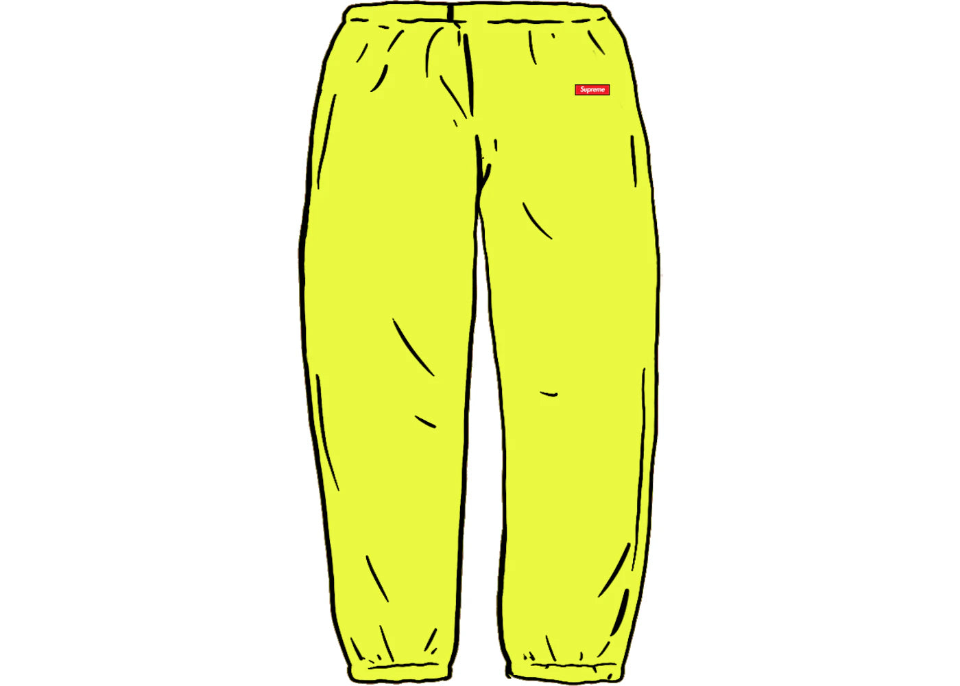 Supreme Small Box Sweatpant Bright Yellow