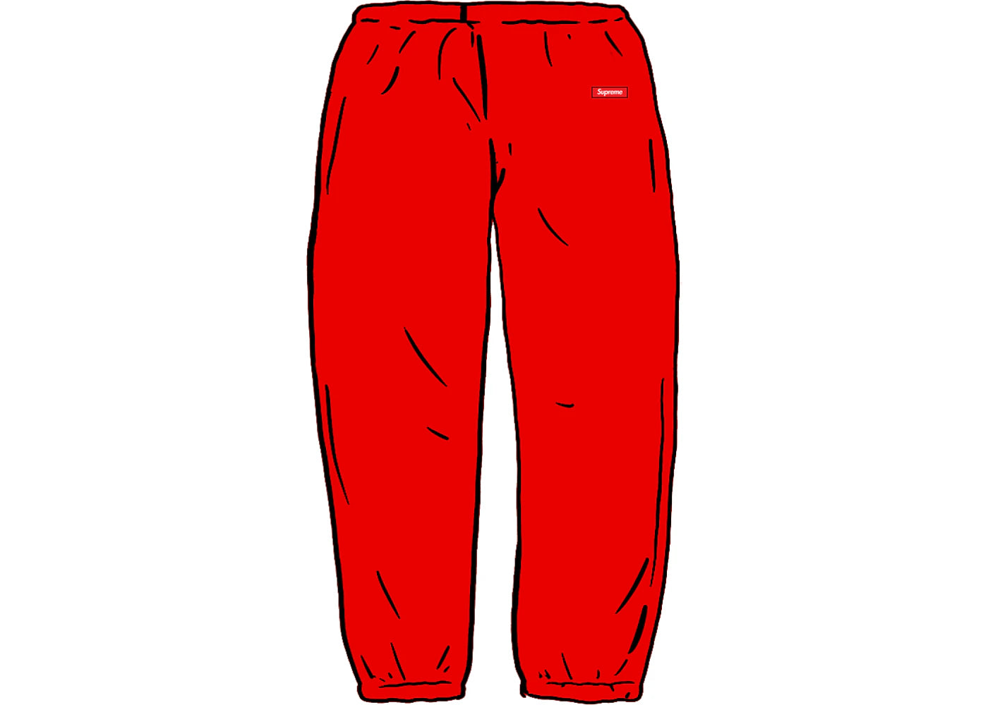 Supreme Small Box Sweatpant Red