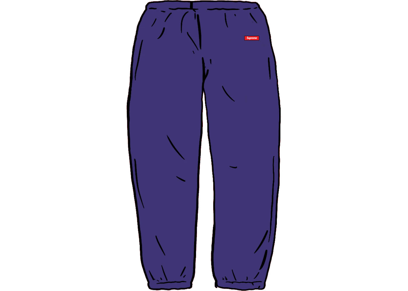 Supreme Small Box Sweatpant Washed Navy