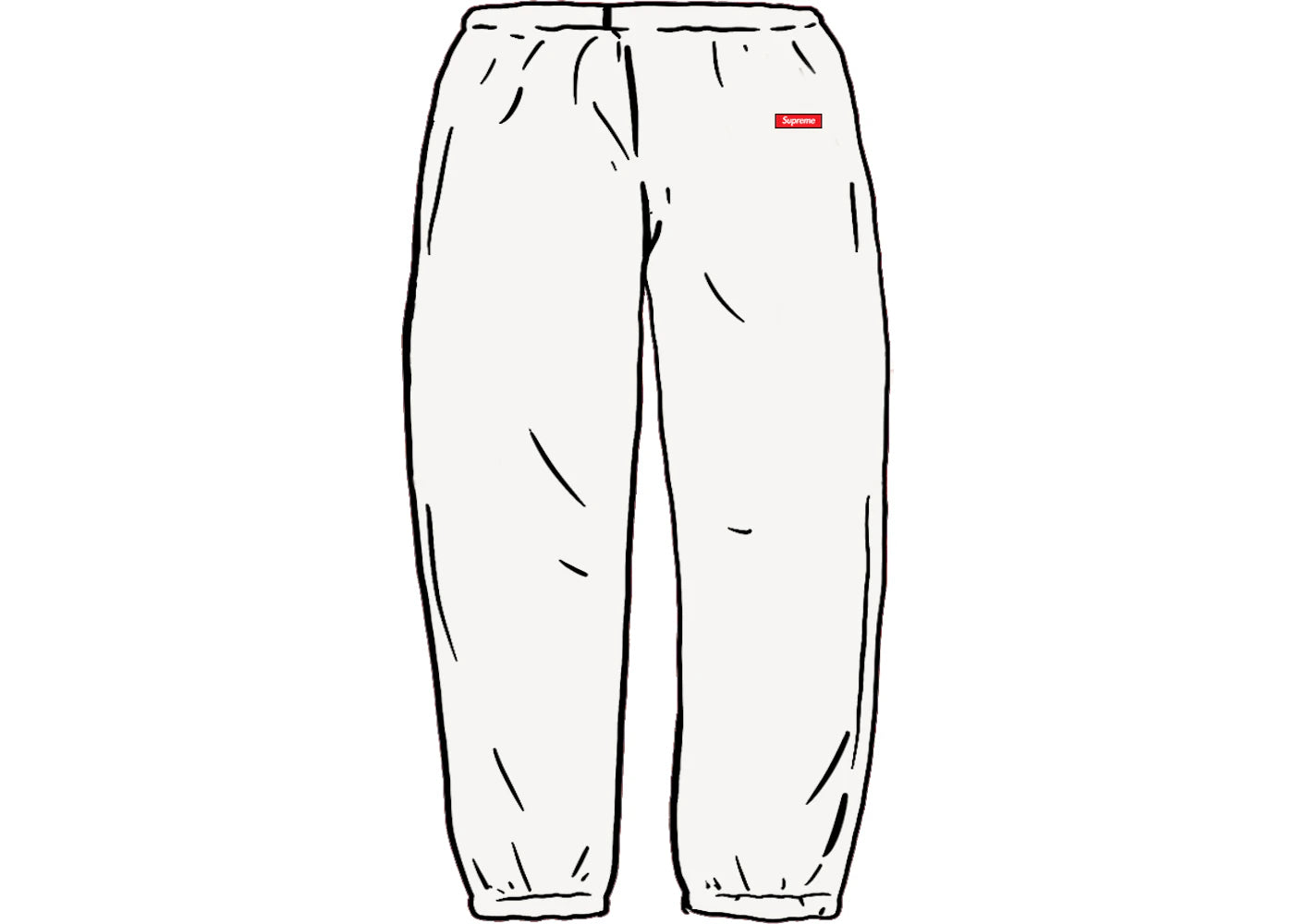 Supreme Small Box Sweatpant White