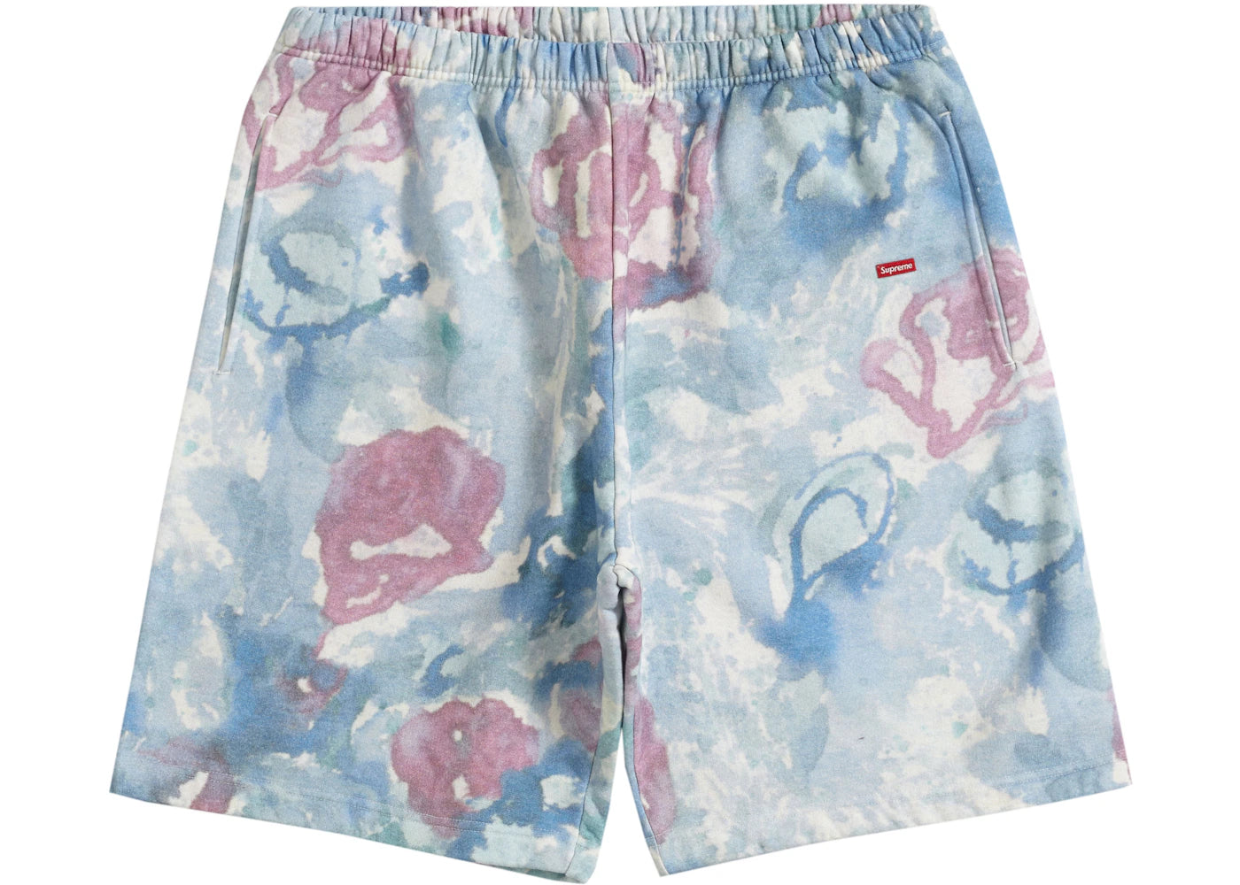 Supreme Small Box Sweatshort Watercolor Floral