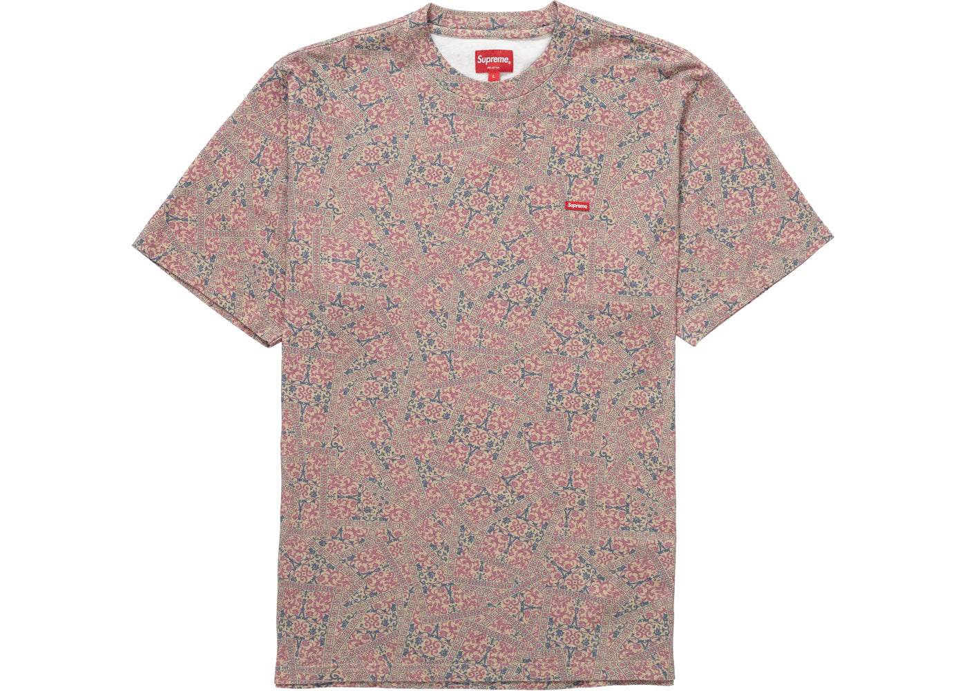 Supreme Small Box Tee (FW21) Khaki Floral Cards
