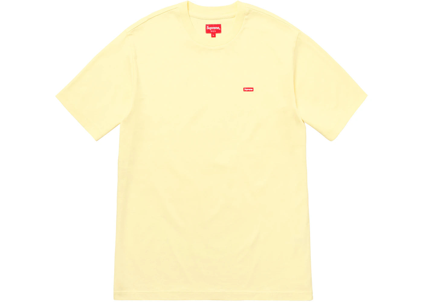 Supreme Small Box Tee Pale Yellow