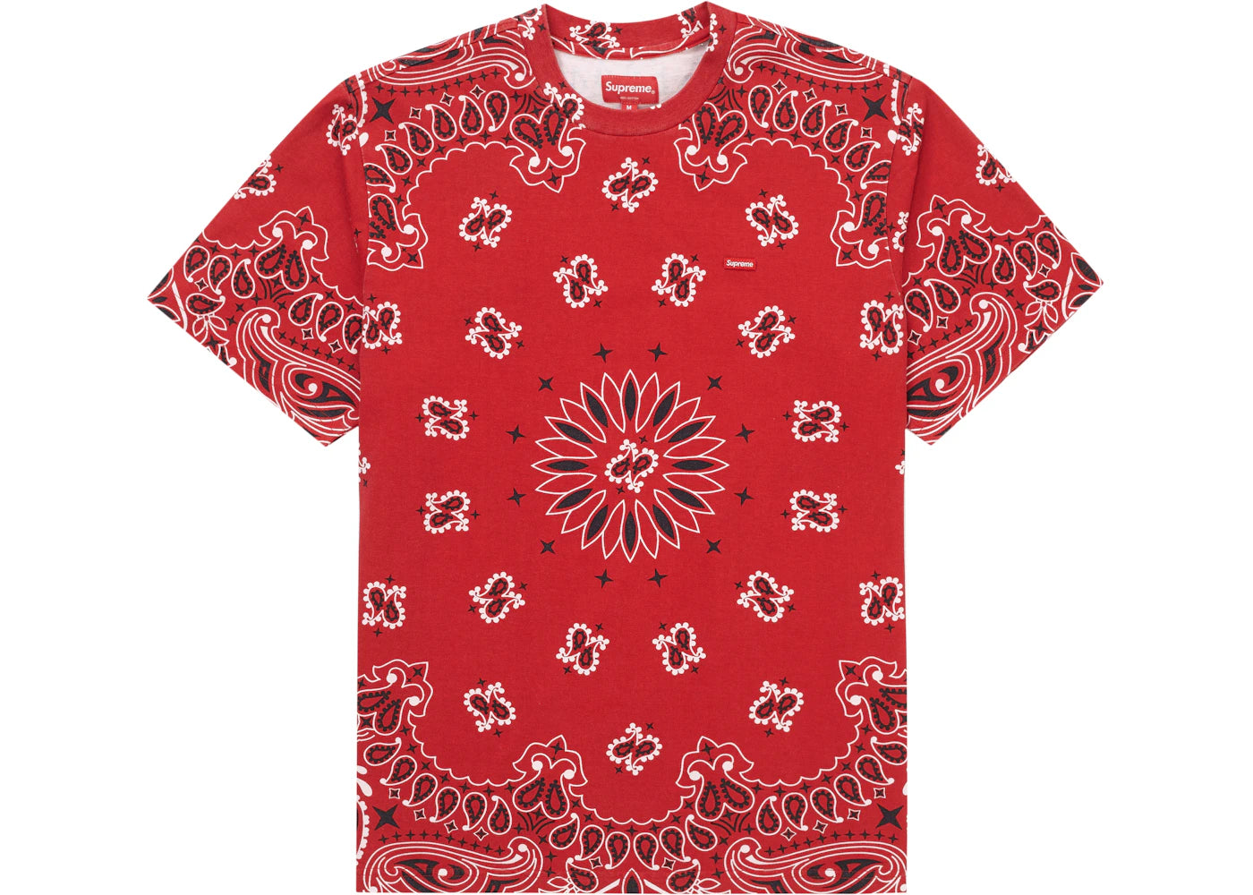 Supreme Small Box Tee Red Bandana