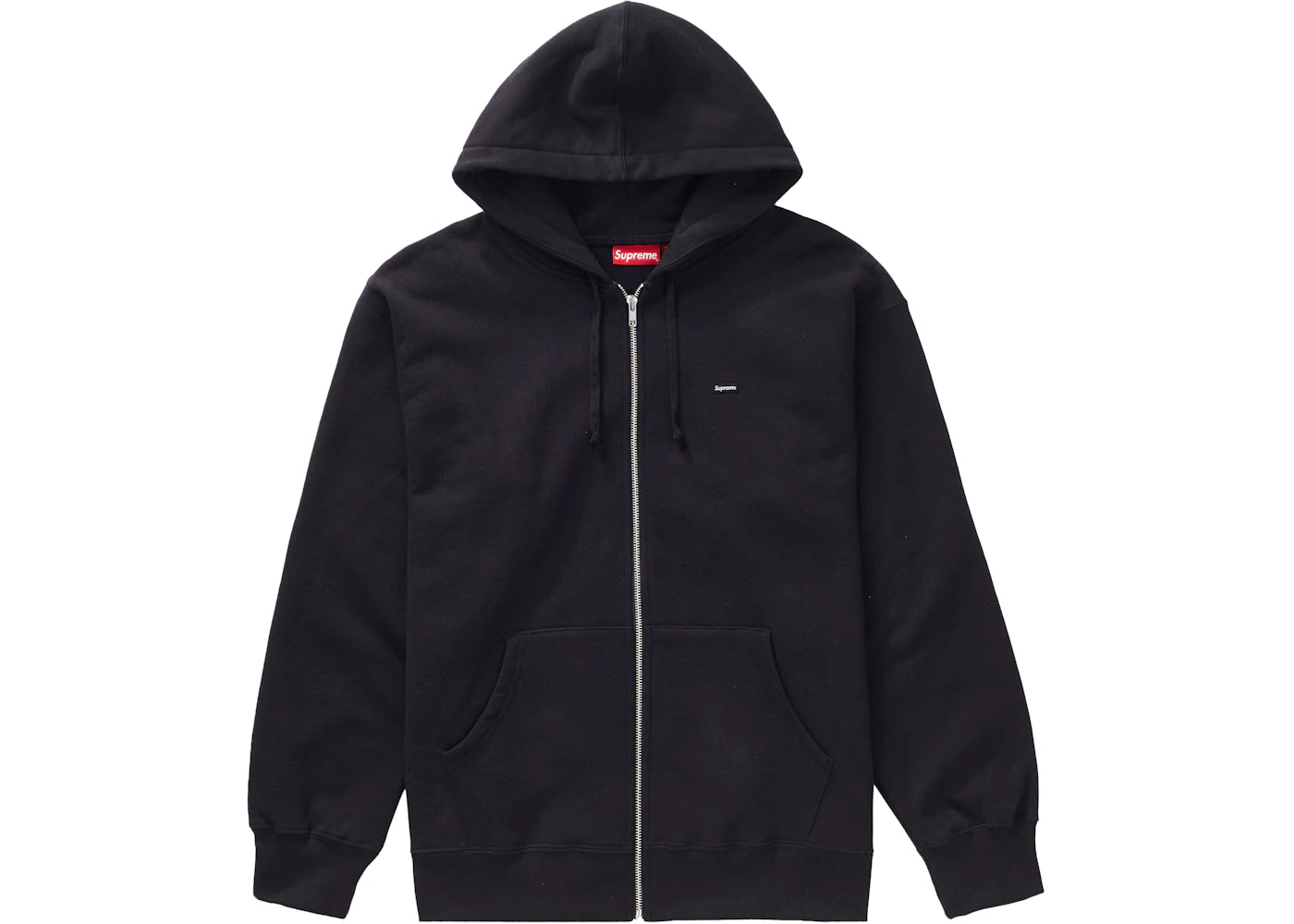 Supreme Small Box Zip Up Hooded Sweatshirt Black