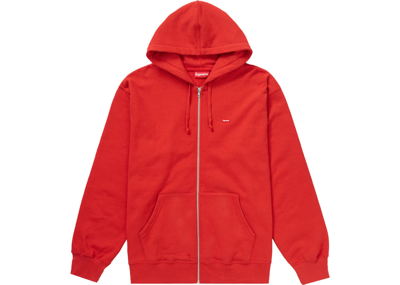 Supreme Small Box Zip Up Hooded Sweatshirt Burnt Red