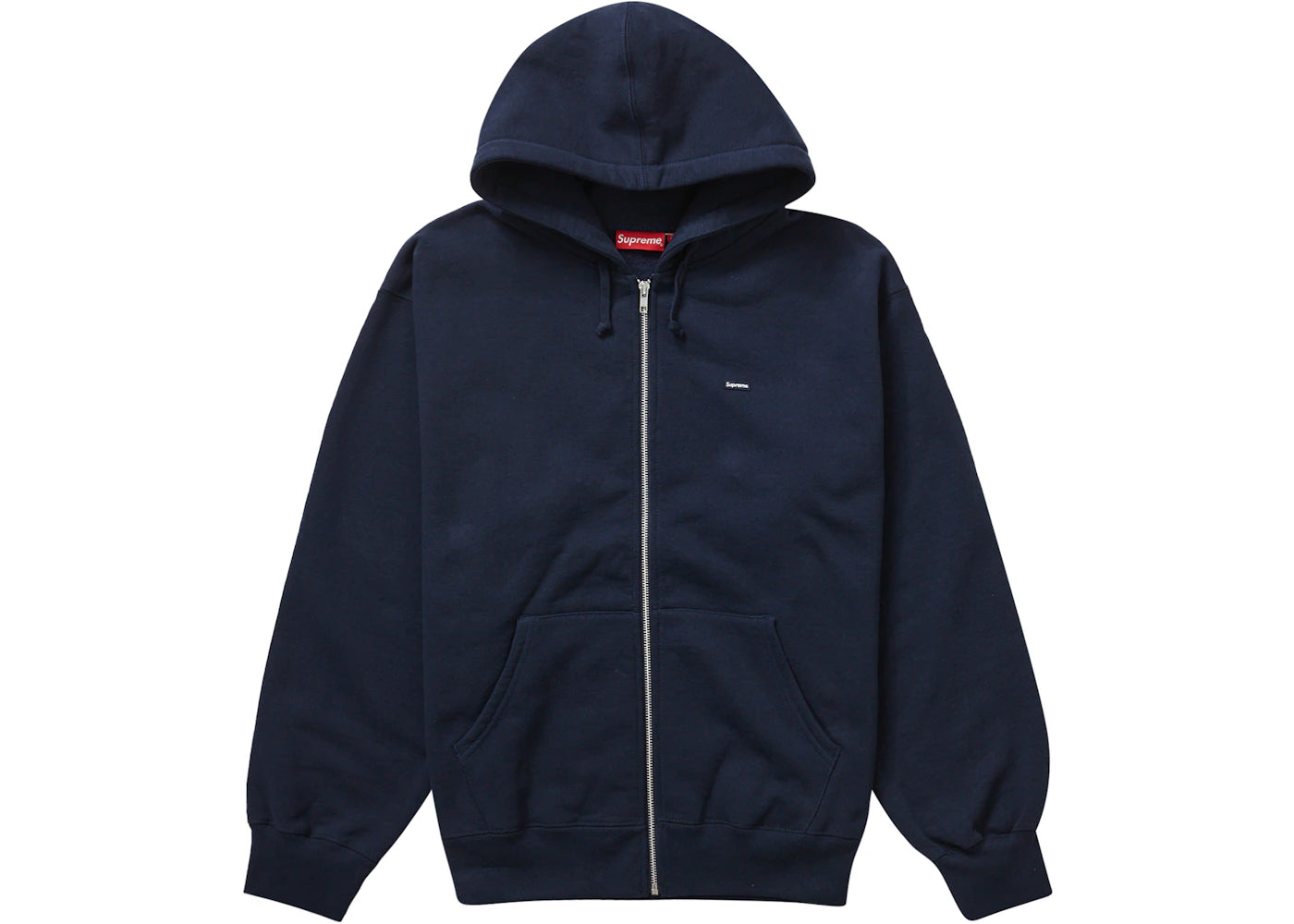 Supreme Small Box Zip Up Hooded Sweatshirt (FW23) Navy