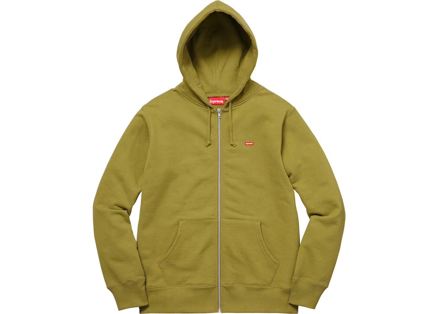 Supreme Small Box Zip Up Sweatshirt Moss Green