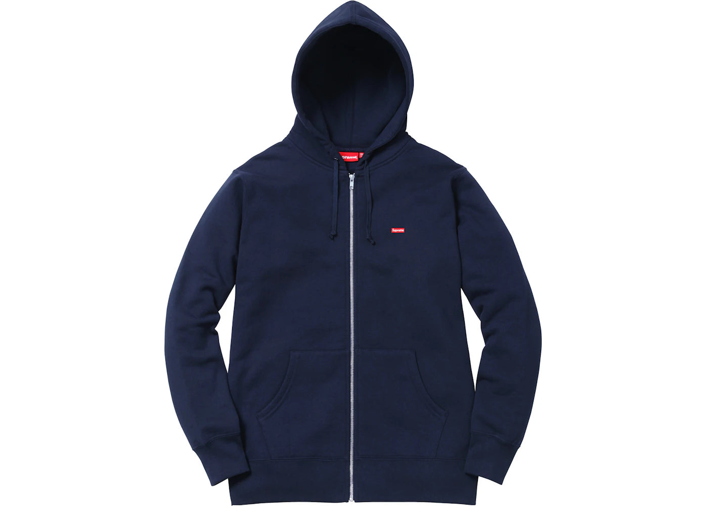 Supreme Small Box Zip Up Sweatshirt Navy