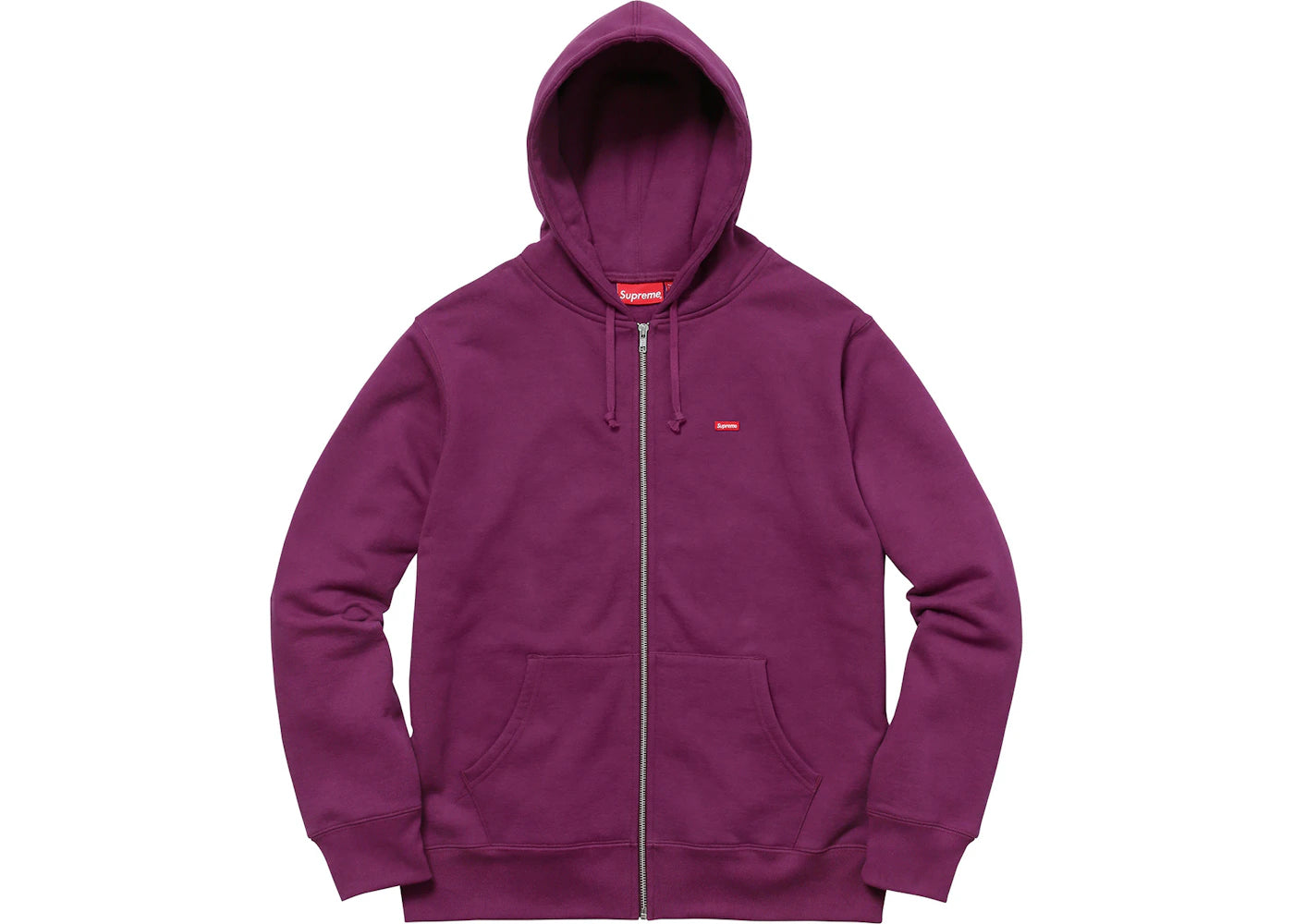 Supreme Small Box Zip Up Sweatshirt Plum