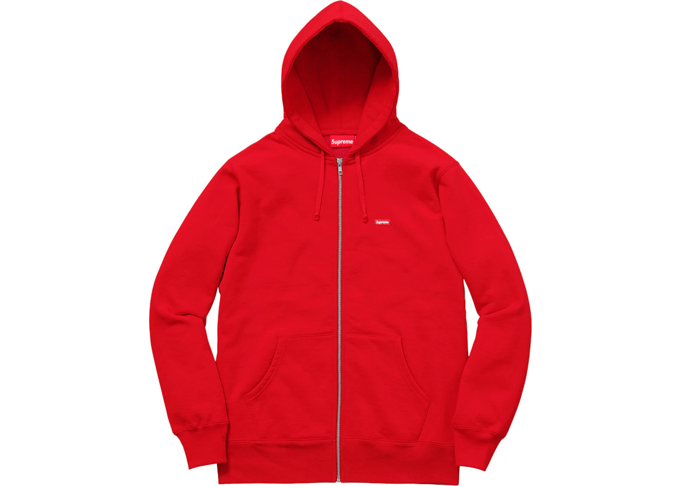 Supreme Small Box Zip Up Sweatshirt Red
