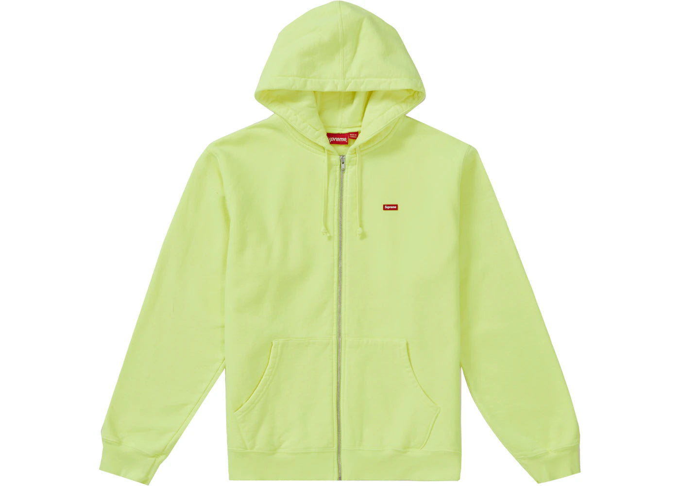 Supreme Small Box Zip Up Sweatshirt (SS19) Bright Yellow