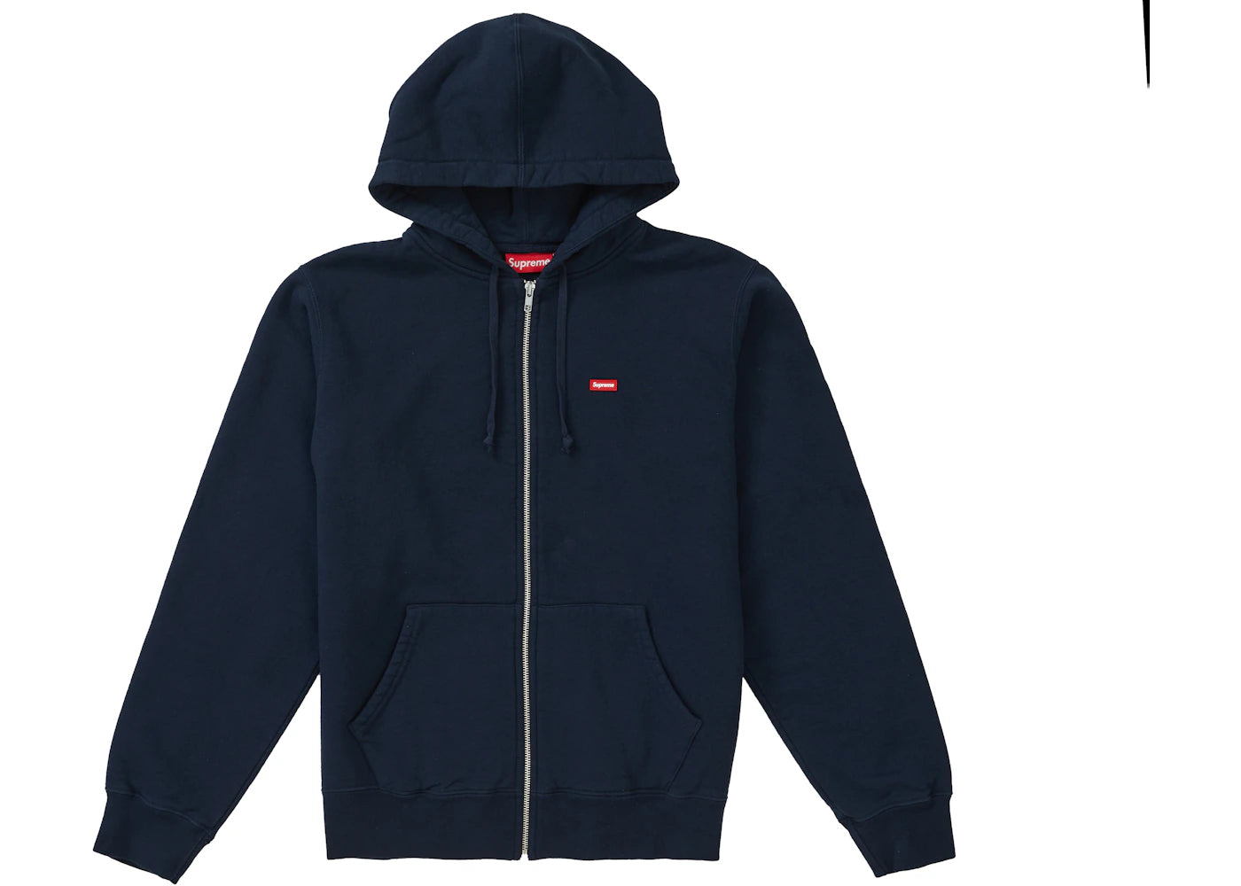 Supreme Small Box Zip Up Sweatshirt (SS19) Navy